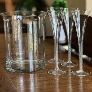 Colony Tropez Champagne set service for 4